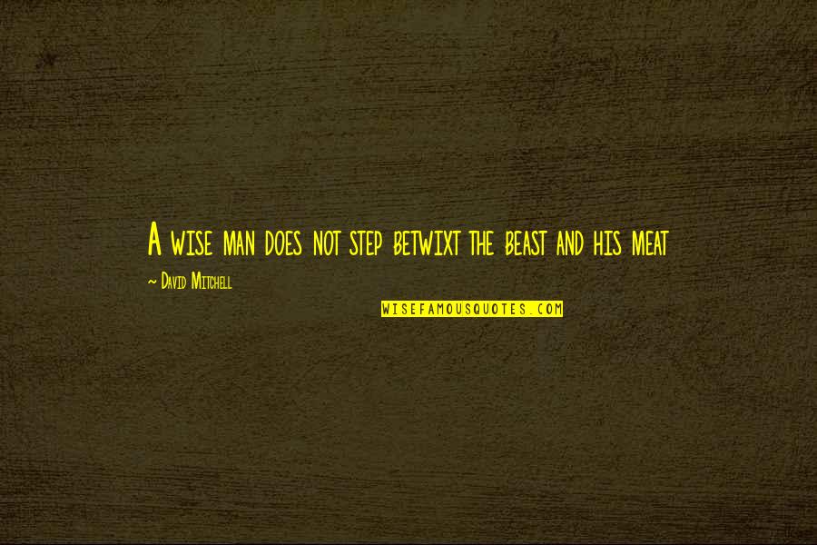 Pausing Life Quotes By David Mitchell: A wise man does not step betwixt the Pausing Life Quotes By David Mitchell: A wise man does not step betwixt the