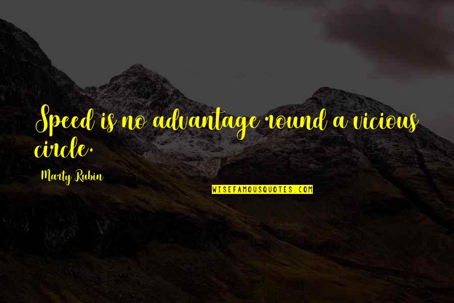 Pavonia Lasiopetala Quotes By Marty Rubin: Speed is no advantage round a vicious circle. Pavonia Lasiopetala Quotes By Marty Rubin: Speed is no advantage round a vicious circle.