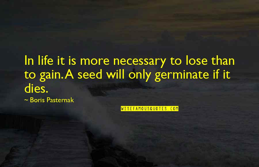 Pawan Kalyan Jana Sena Quotes By Boris Pasternak: In life it is more necessary to lose