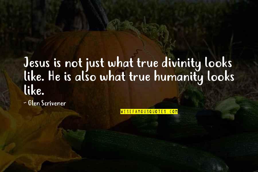 Pay Attention To The Details Quotes By Glen Scrivener: Jesus is not just what true divinity looks
