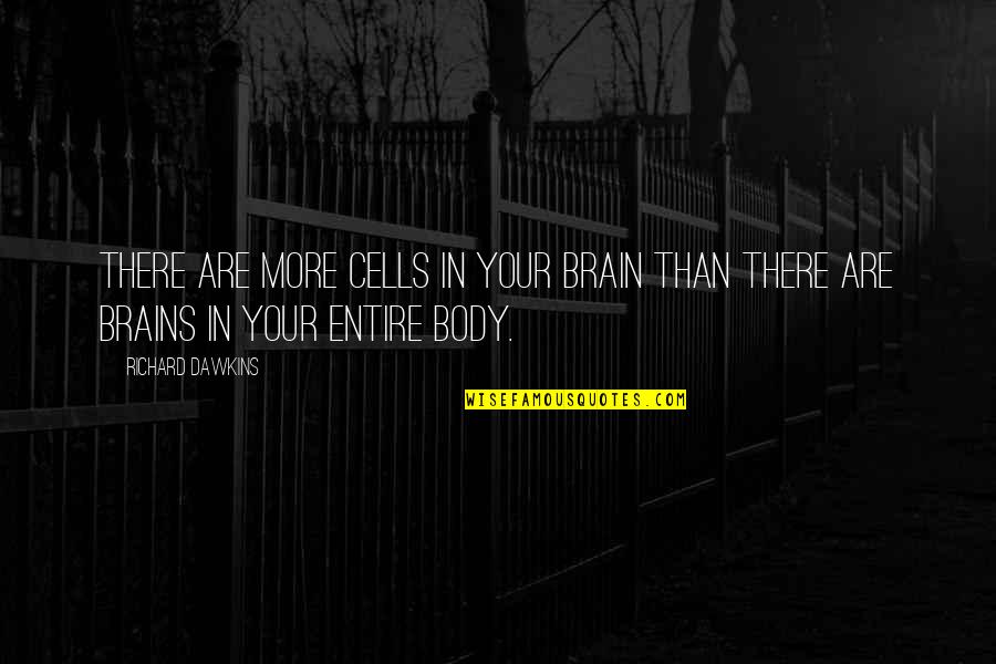 Paying Your Dues Quotes By Richard Dawkins: There are more cells in your brain than