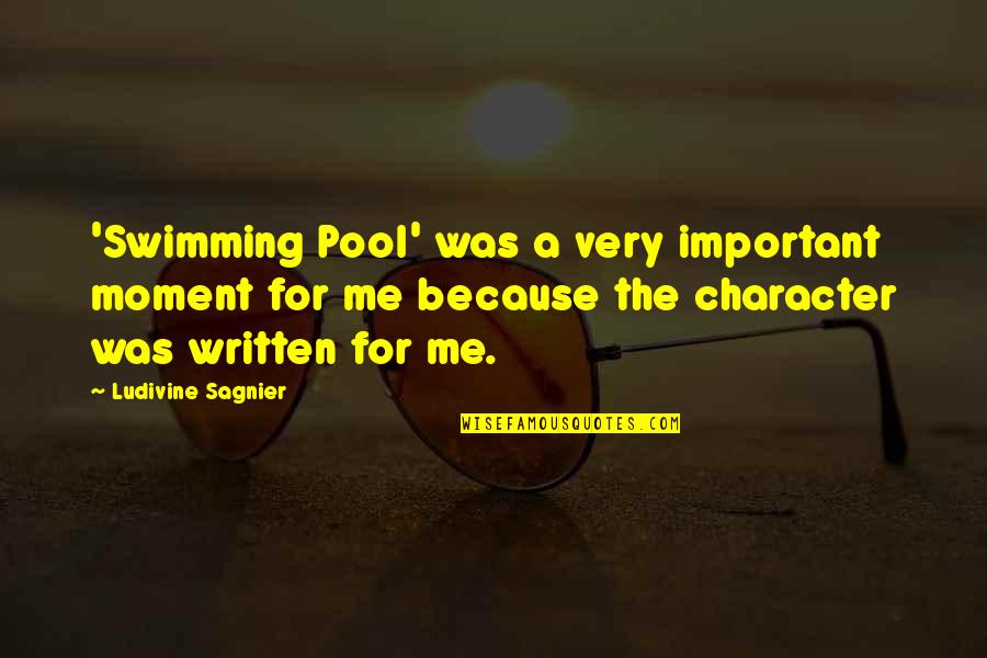 Pc12 Airplane Quotes By Ludivine Sagnier: 'Swimming Pool' was a very important moment for