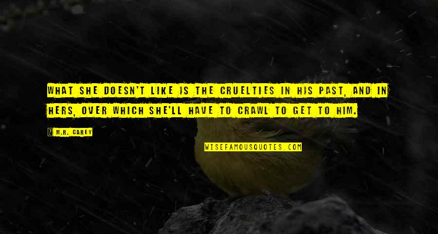 Pcb Board Quotes By M.R. Carey: What she doesn't like is the cruelties in Pcb Board Quotes By M.R. Carey: What she doesn't like is the cruelties in