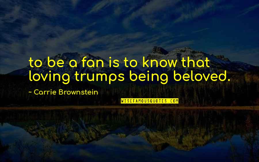 Pdd Autism Quotes By Carrie Brownstein: to be a fan is to know that Pdd Autism Quotes By Carrie Brownstein: to be a fan is to know that