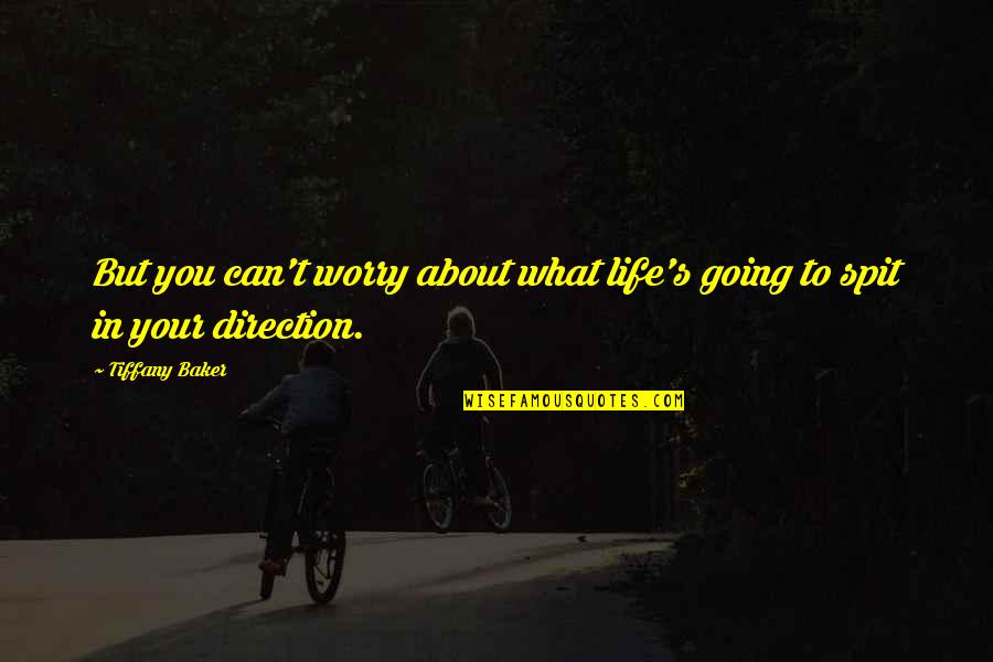 Pdz Holdings Quotes By Tiffany Baker: But you can't worry about what life's going