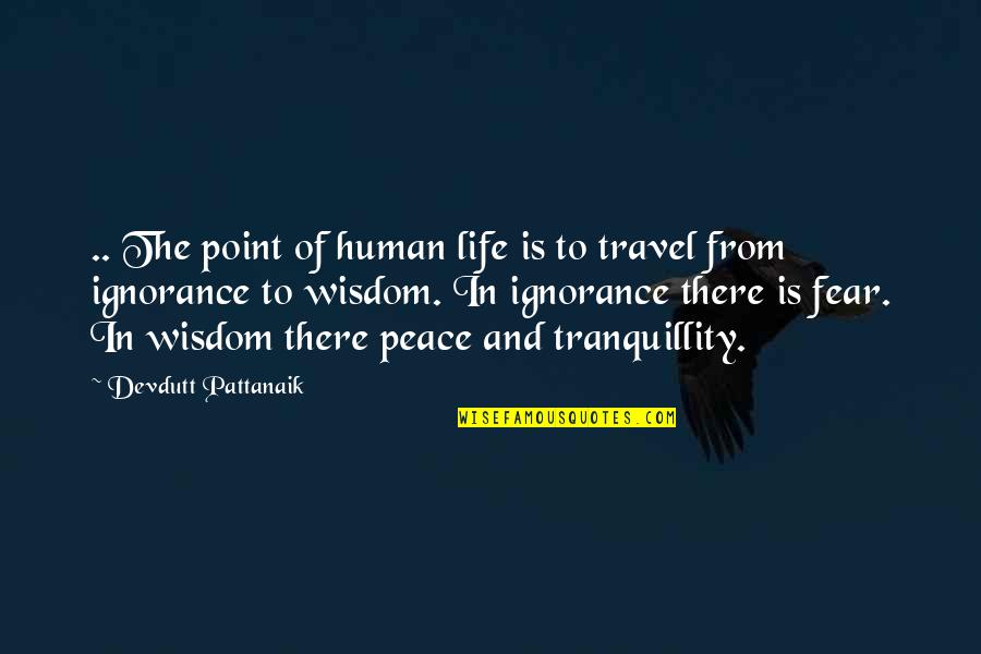 Peace And Purpose Quotes By Devdutt Pattanaik: .. The point of human life is to Peace And Purpose Quotes By Devdutt Pattanaik: .. The point of human life is to