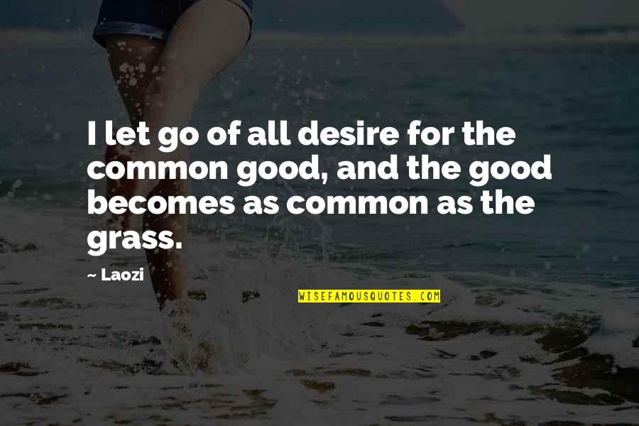 Peace Writing Quotes By Laozi: I let go of all desire for the