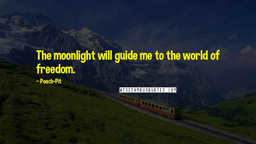 Peach-Pit quotes: The moonlight will guide me to the world of freedom.