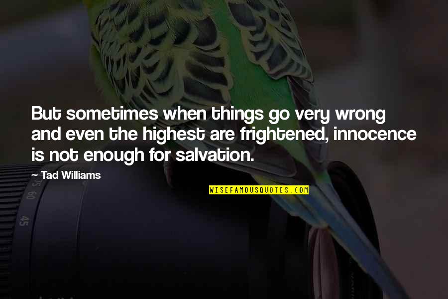 Peairs Rodney Quotes By Tad Williams: But sometimes when things go very wrong and Peairs Rodney Quotes By Tad Williams: But sometimes when things go very wrong and