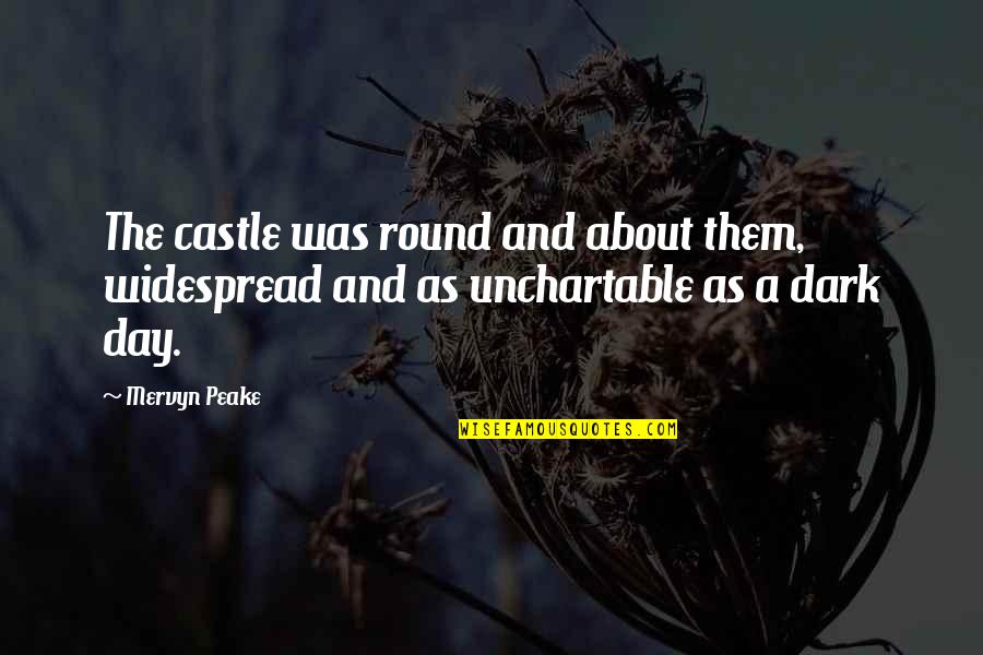 Peake Quotes By Mervyn Peake: The castle was round and about them, widespread