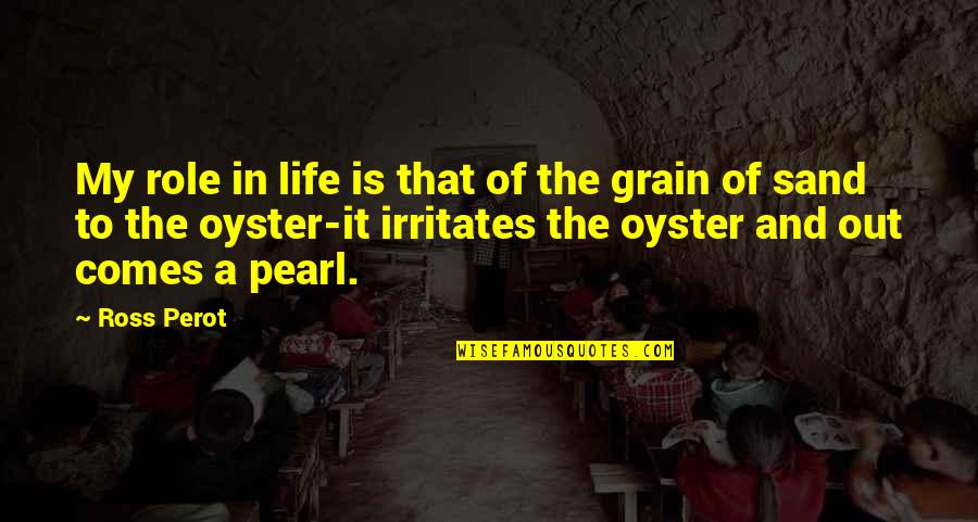 Pearls And Oysters Quotes By Ross Perot: My role in life is that of the