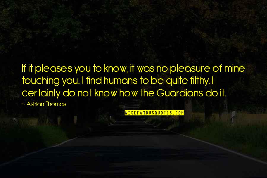 Pecadora Song Quotes By Ashlan Thomas: If it pleases you to know, it was