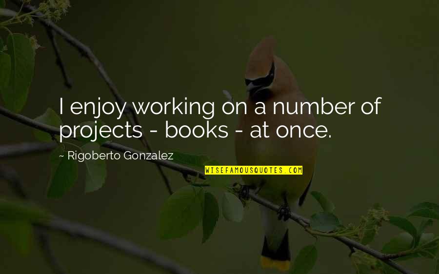 Pedante En Quotes By Rigoberto Gonzalez: I enjoy working on a number of projects