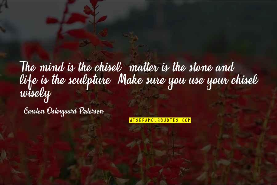 Pedersen's Quotes By Carsten Ostergaard Pedersen: The mind is the chisel, matter is the