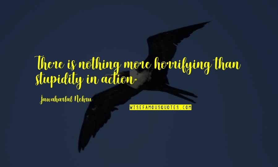 Peevyhouse Obituary Quotes By Jawaharlal Nehru: There is nothing more horrifying than stupidity in Peevyhouse Obituary Quotes By Jawaharlal Nehru: There is nothing more horrifying than stupidity in