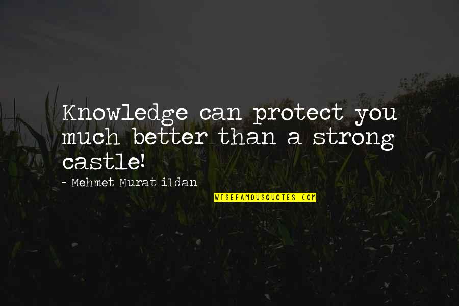 Pegamentos Quotes By Mehmet Murat Ildan: Knowledge can protect you much better than a