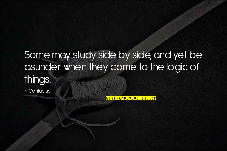 Peirce Phelps Quotes By Confucius: Some may study side by side, and yet
