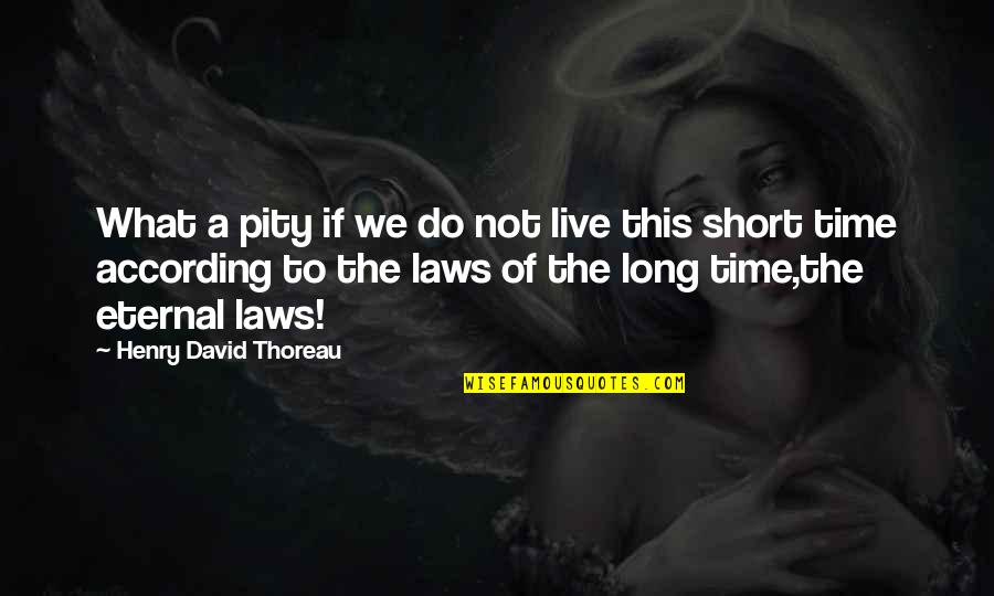 Pekat Chord Quotes By Henry David Thoreau: What a pity if we do not live