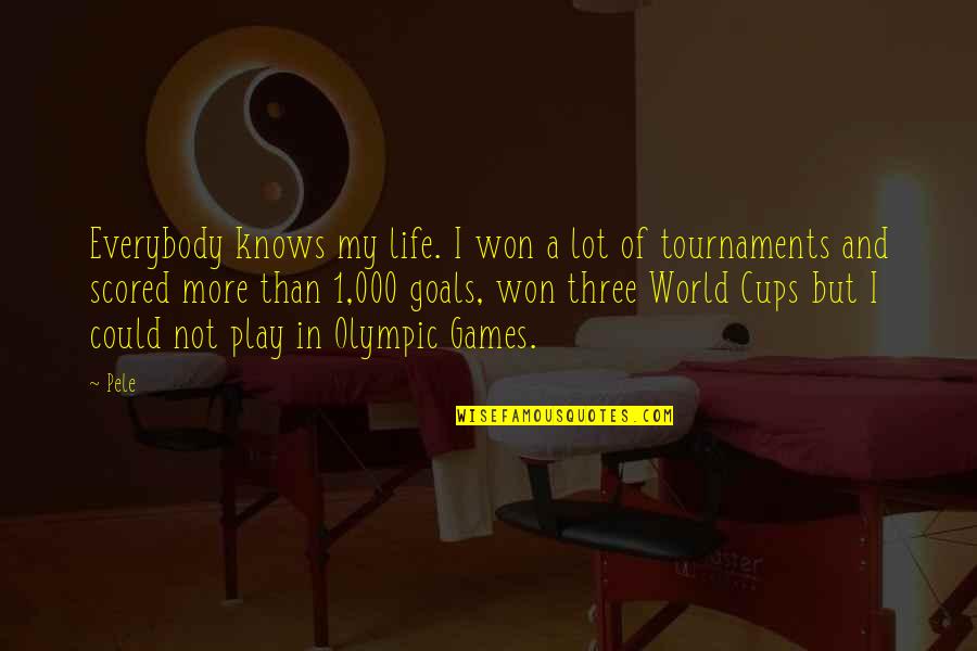 Pele Best Quotes By Pele: Everybody knows my life. I won a lot Pele Best Quotes By Pele: Everybody knows my life. I won a lot