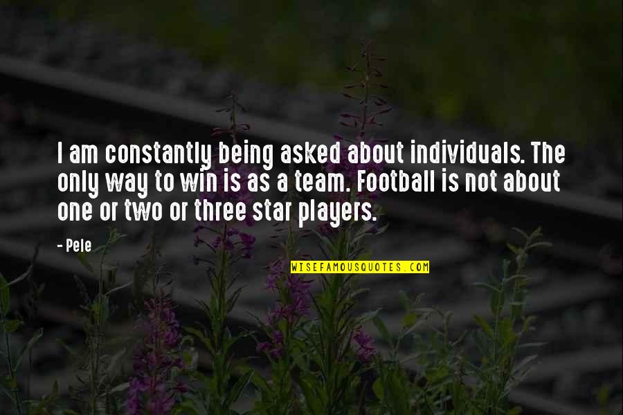 Pele Best Quotes By Pele: I am constantly being asked about individuals. The Pele Best Quotes By Pele: I am constantly being asked about individuals. The