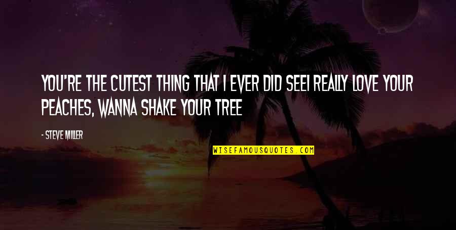 Pemex Bonds Quotes By Steve Miller: You're the cutest thing that I ever did
