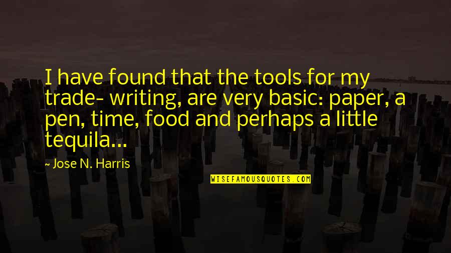 Pen And Paper Quotes By Jose N. Harris: I have found that the tools for my