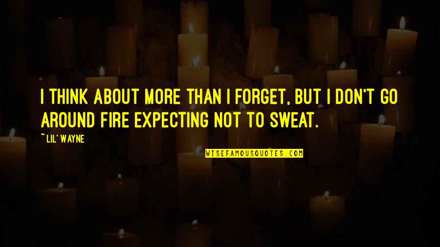 Pencil And Life Quotes By Lil' Wayne: I think about more than I forget, but