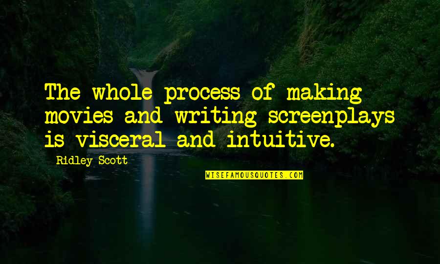 Pendaries Quotes By Ridley Scott: The whole process of making movies and writing