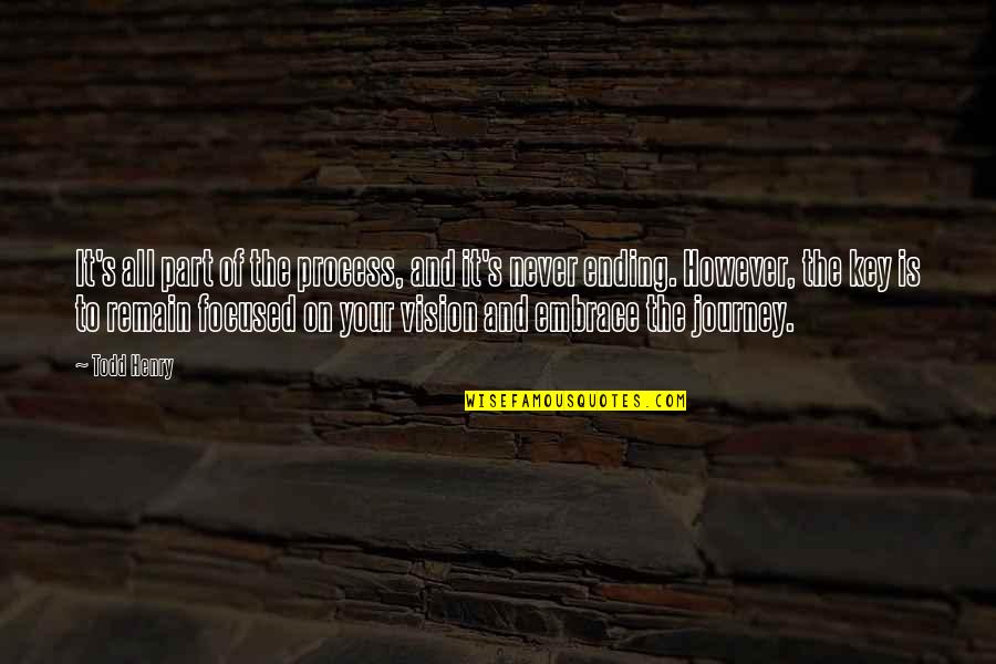 Penderwicks Series Quotes By Todd Henry: It's all part of the process, and it's Penderwicks Series Quotes By Todd Henry: It's all part of the process, and it's