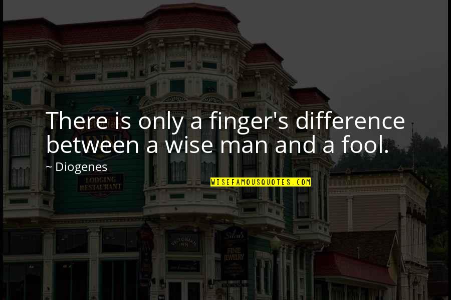 Pendule Pesant Quotes By Diogenes: There is only a finger's difference between a