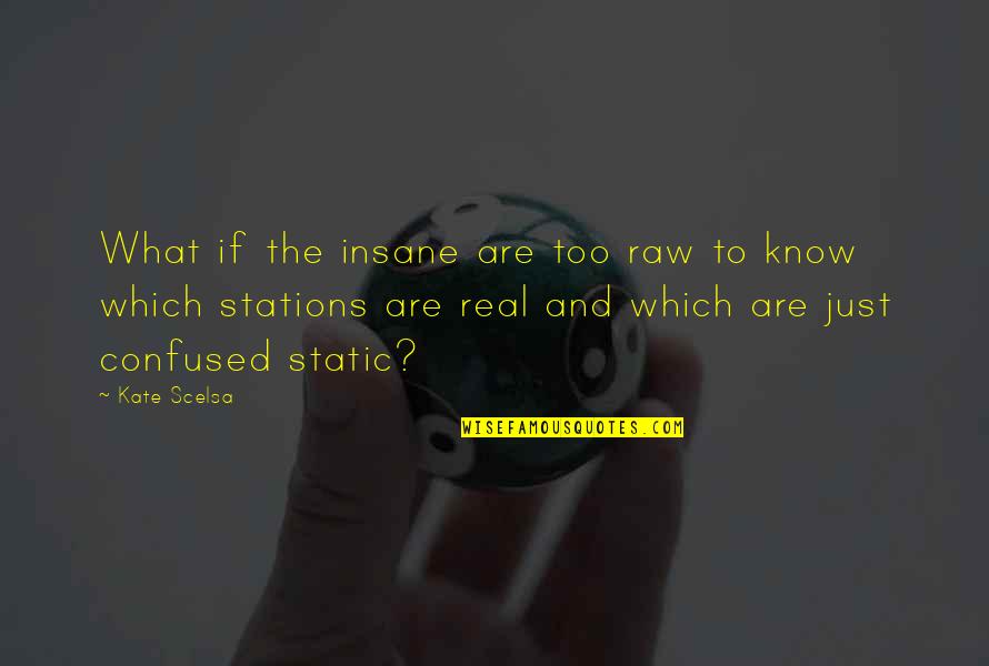 Penmanship Practice Quotes By Kate Scelsa: What if the insane are too raw to