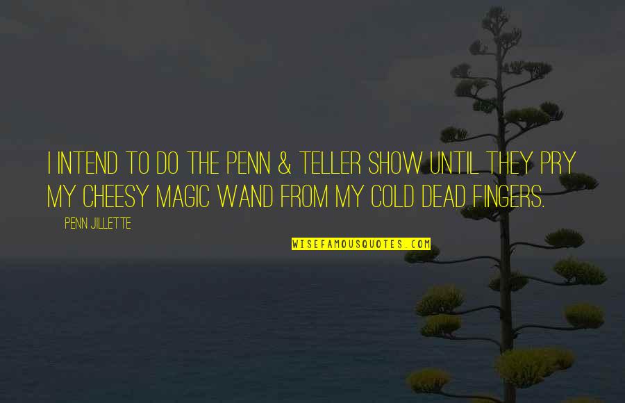 Penn And Teller Quotes By Penn Jillette: I intend to do the Penn & Teller
