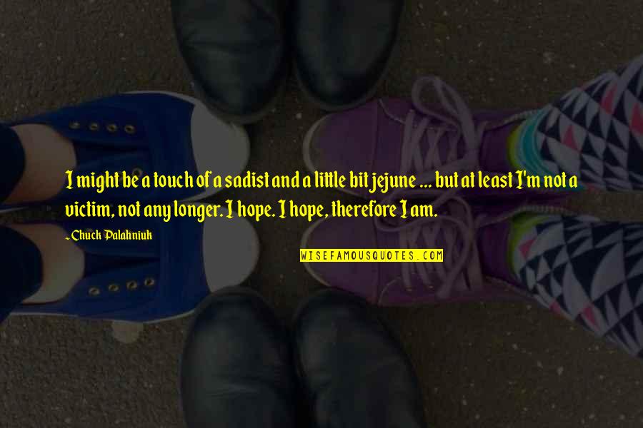 Pennywise Quotes By Chuck Palahniuk: I might be a touch of a sadist