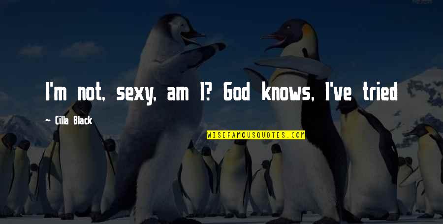 Penor Quotes By Cilla Black: I'm not, sexy, am I? God knows, I've