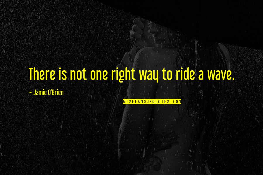 Pentaho Add Quotes By Jamie O'Brien: There is not one right way to ride