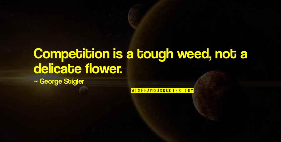 Pentecostals Of Katy Quotes By George Stigler: Competition is a tough weed, not a delicate Pentecostals Of Katy Quotes By George Stigler: Competition is a tough weed, not a delicate