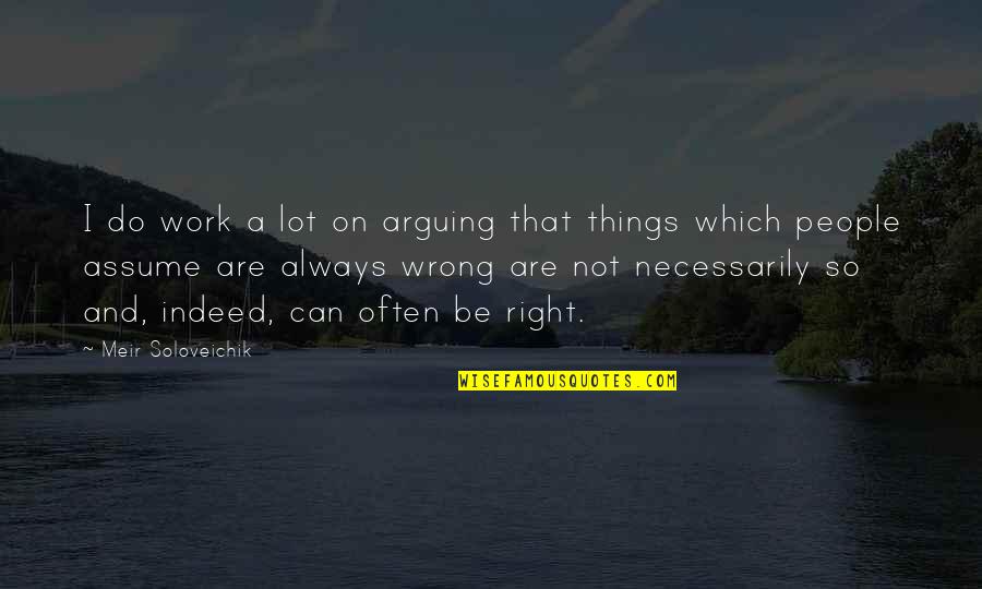 People Arguing Quotes By Meir Soloveichik: I do work a lot on arguing that People Arguing Quotes By Meir Soloveichik: I do work a lot on arguing that