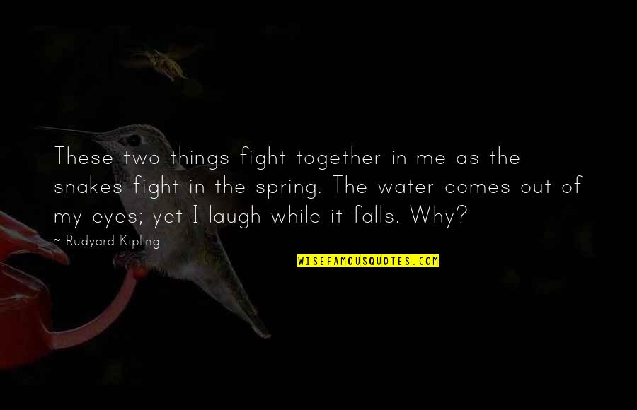 People Productivity Quotes By Rudyard Kipling: These two things fight together in me as People Productivity Quotes By Rudyard Kipling: These two things fight together in me as