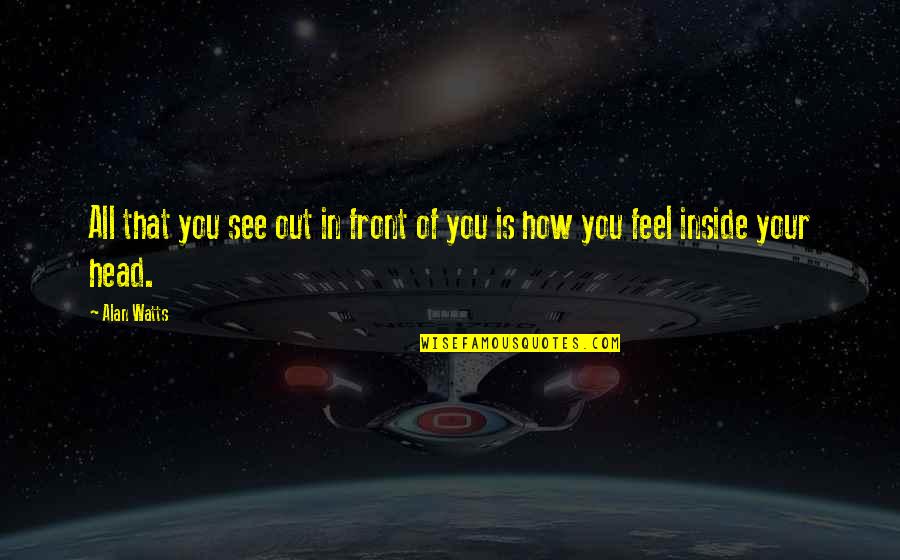 Perangkap Nyamuk Quotes By Alan Watts: All that you see out in front of