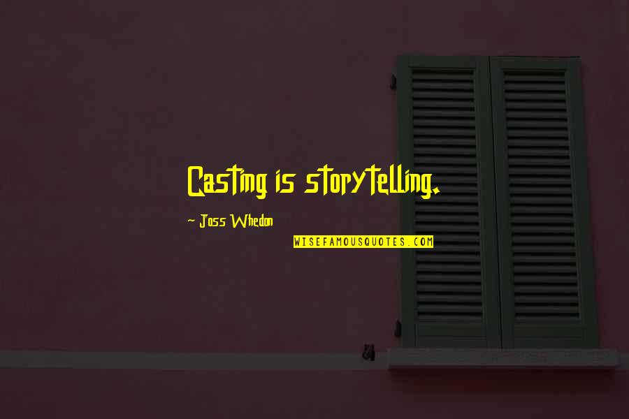 Perayaan Imlek Quotes By Joss Whedon: Casting is storytelling. Perayaan Imlek Quotes By Joss Whedon: Casting is storytelling.