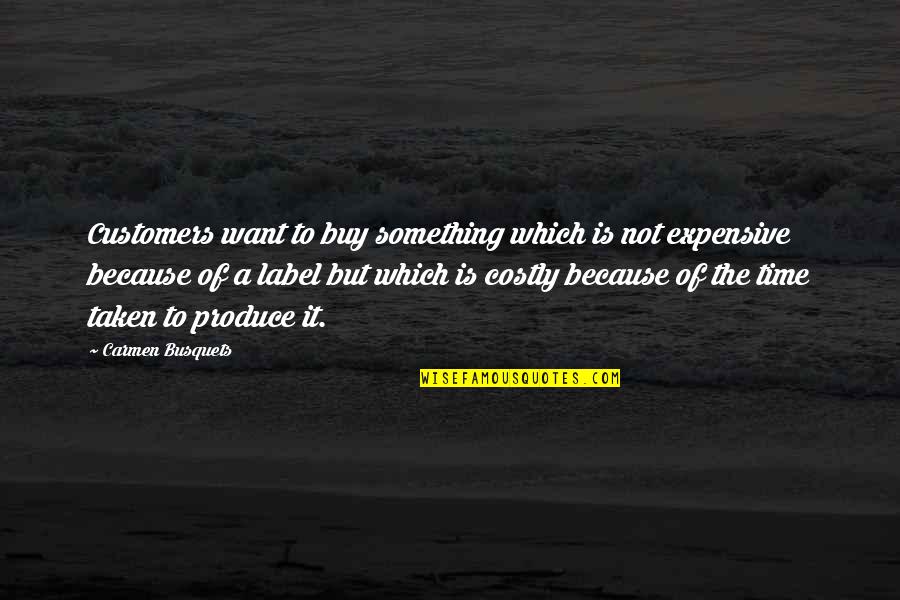 Perbelanjaan Pembangunan Quotes By Carmen Busquets: Customers want to buy something which is not