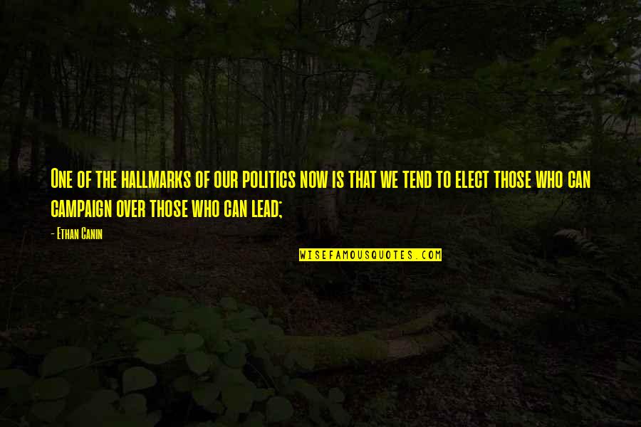 Percebido Quotes By Ethan Canin: One of the hallmarks of our politics now