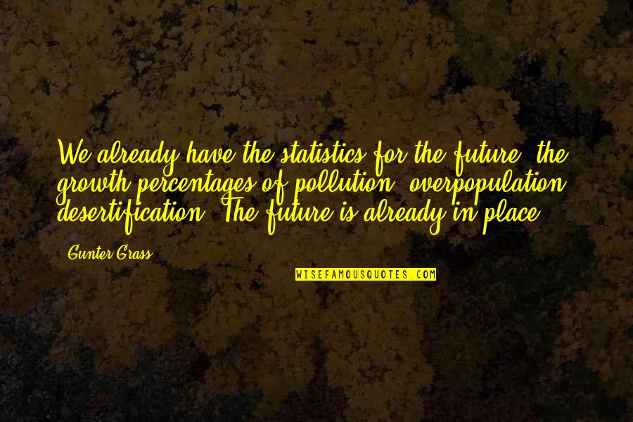 Percentages Quotes By Gunter Grass: We already have the statistics for the future: