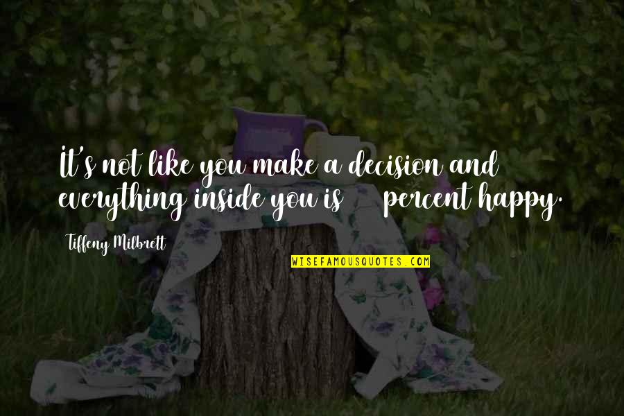 Perceptibly Quotes By Tiffeny Milbrett: It's not like you make a decision and Perceptibly Quotes By Tiffeny Milbrett: It's not like you make a decision and