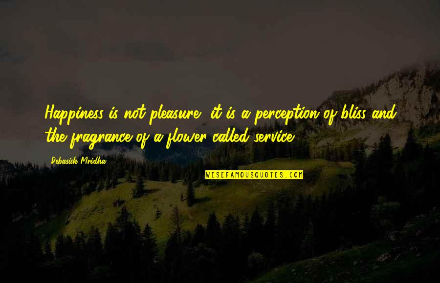 Perception And Truth Quotes By Debasish Mridha: Happiness is not pleasure, it is a perception