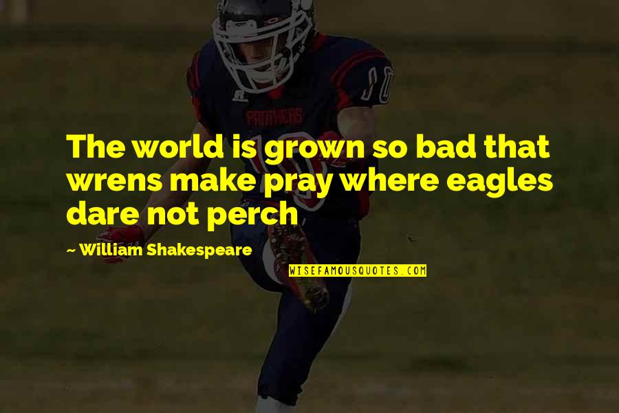 Perch Quotes By William Shakespeare: The world is grown so bad that wrens