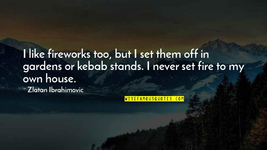 Perdendosi Music Dictionary Quotes By Zlatan Ibrahimovic: I like fireworks too, but I set them