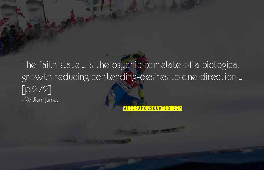 Peretti Axle Quotes By William James: The faith state ... is the psychic correlate Peretti Axle Quotes By William James: The faith state ... is the psychic correlate