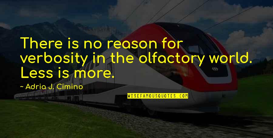 Perfumery Quotes By Adria J. Cimino: There is no reason for verbosity in the Perfumery Quotes By Adria J. Cimino: There is no reason for verbosity in the