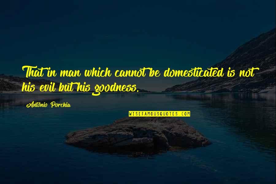 Pergunt Quotes By Antonio Porchia: That in man which cannot be domesticated is